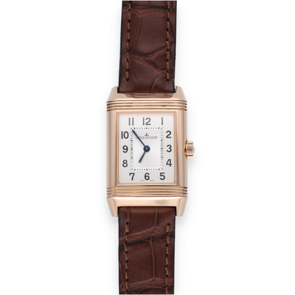 Montre Jaeger Lecoultre Reverso Lady Or Rose K Duetto Diamants De Ref